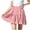 Pink, variant on Khunlpohl Girl's Cotton Skirts Elastic Waisted Pleated Ruffled Hem Summer Casual Comfortable Vacation Skirt