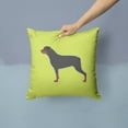thumbnail image 2 of Carolines Treasures BB3866PW1414 Rottweiler Checkerboard Green Fabric Decorative Pillow, 2 of 4