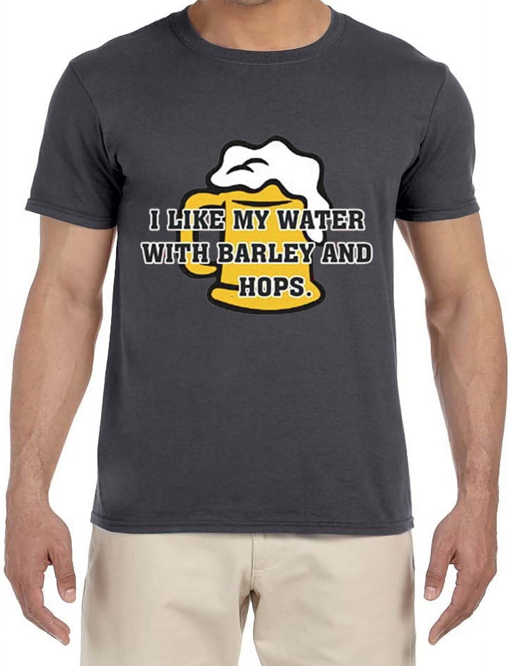 Sullen Men's Beer Belly Graphic T-Shirt - 100% Cotton, Antique White, Short Sleeve