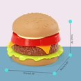 thumbnail image 3 of Juego de cocina de juguete para niños, hamburguesa, Pizza, juego de comida rápida, juguete de simulación para niños pequeños, 3 of 4