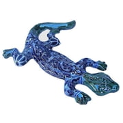 Tiny Blue Garden Ceramic Lizard