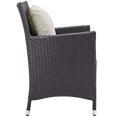 thumbnail image 4 of Modway Convene Ensemble de 3 Pcs pour Patio Extérieur avec Foyer en Espresso Beige, 4 of 9