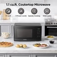 thumbnail image 2 of BLACK+DECKER 1.1 Cu. Ft. Microwave Oven in Stainless Steel, 2 of 10