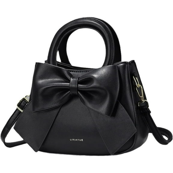 Bow Purse for Women Trendy 2025 Crossbody Bag Cute Clutch Handbag Small PU Leather Shoulder Bag