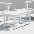 thumbnail image 2 of Westin Outdoor 35" Inch Adirondack Coffee Table for Patio Backyard UV Weather Resistant HDPE Plastic, White, 2 of 5