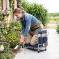 thumbnail image 4 of Costway Foldable Garden Kneeler and Seat, 2-in-1 Gardening Bench, Detachable EVA Foam Pad Navy Blue, 4 of 10