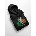 thumbnail image 5 of Old Glory Mens St. Patricks Day Shamrock Knot Full Zip Long Sleeve Graphic Hoodie, 5 of 6