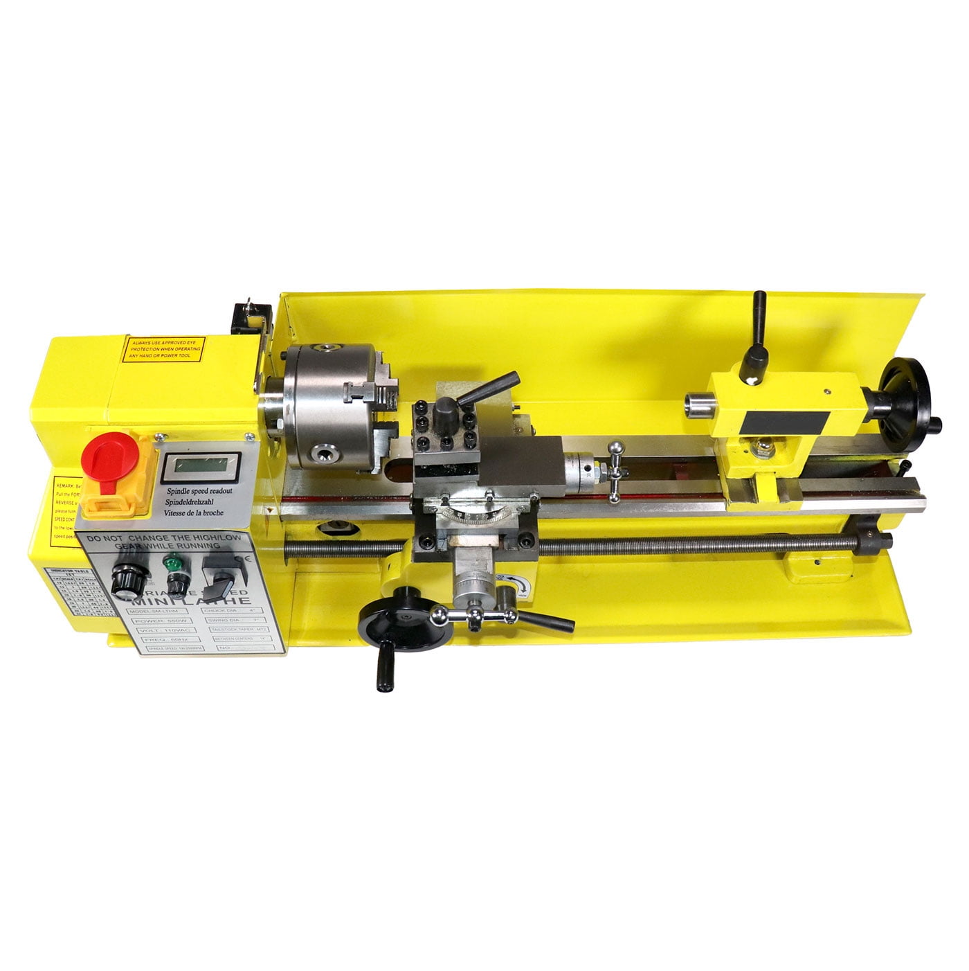 erie Erie Tools 7x14 Mini Metal Bench Top Variable Speed Lathe and