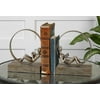 Set of 2 Lounging Reader Antique Bookends 10"