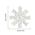 thumbnail image 3 of De Madera De Navidad Copos De Nieve Colgante Copo De Nieve Árbol De Navidad Adornos Colgantes Decoraciones Regalos 5 Piezas Monstrate HA042000-02, 3 of 6