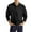 Black, variant on Aueoeo Men's Shirts Long Sleeve, Men's Workout Shirt Zip Up Lapel Long Sleeve Pullover Tops Loose Fit Shirt