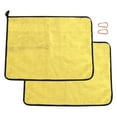 thumbnail image 1 of Toalla de pesca de algodón, absorción de agua espesante, toalla de Color de doble cara, accesorio de pesca (amarillo gris) YUNYI BRAND Deportes, 1 of 8