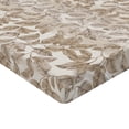 thumbnail image 4 of Ambesonne Vintage Fitted Sheet, Leafy Print Nude Tone Motif, California King, Pale Sepia and White, 4 of 5
