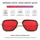 thumbnail image 5 of Gafas de sol AIEYEZO Tony Stark vintage con montura metálica cuadrada, 5 of 7