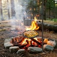 thumbnail image 3 of Gril de Feu de Camp Pivotant à 360° Robuste pour Foyer – Grille de Cuisson en Acier Allié à Hauteur Réglable, Comprend un Sac de Transport et un Crochet – Grille de BBQ à Feu Ouvert Portable pour Barbecue Extérieur, Camping, Jardin, 3 of 7