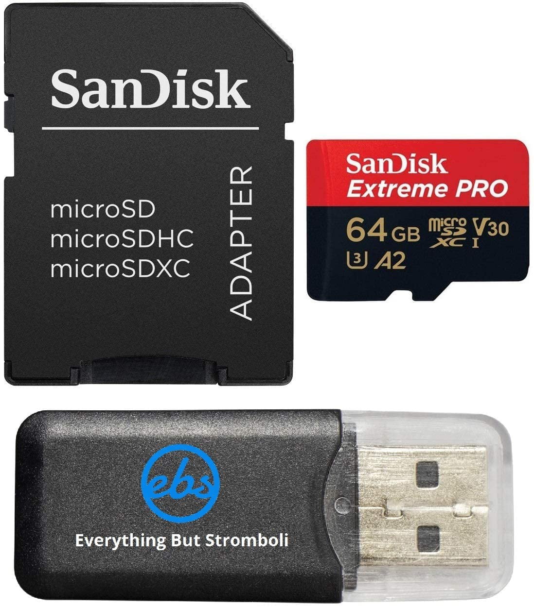 SanDisk SDSQXWG-032G-GNMNA 32GB Extreme Plus MicroSDHC Memory Card with Adapter 2 Pack 