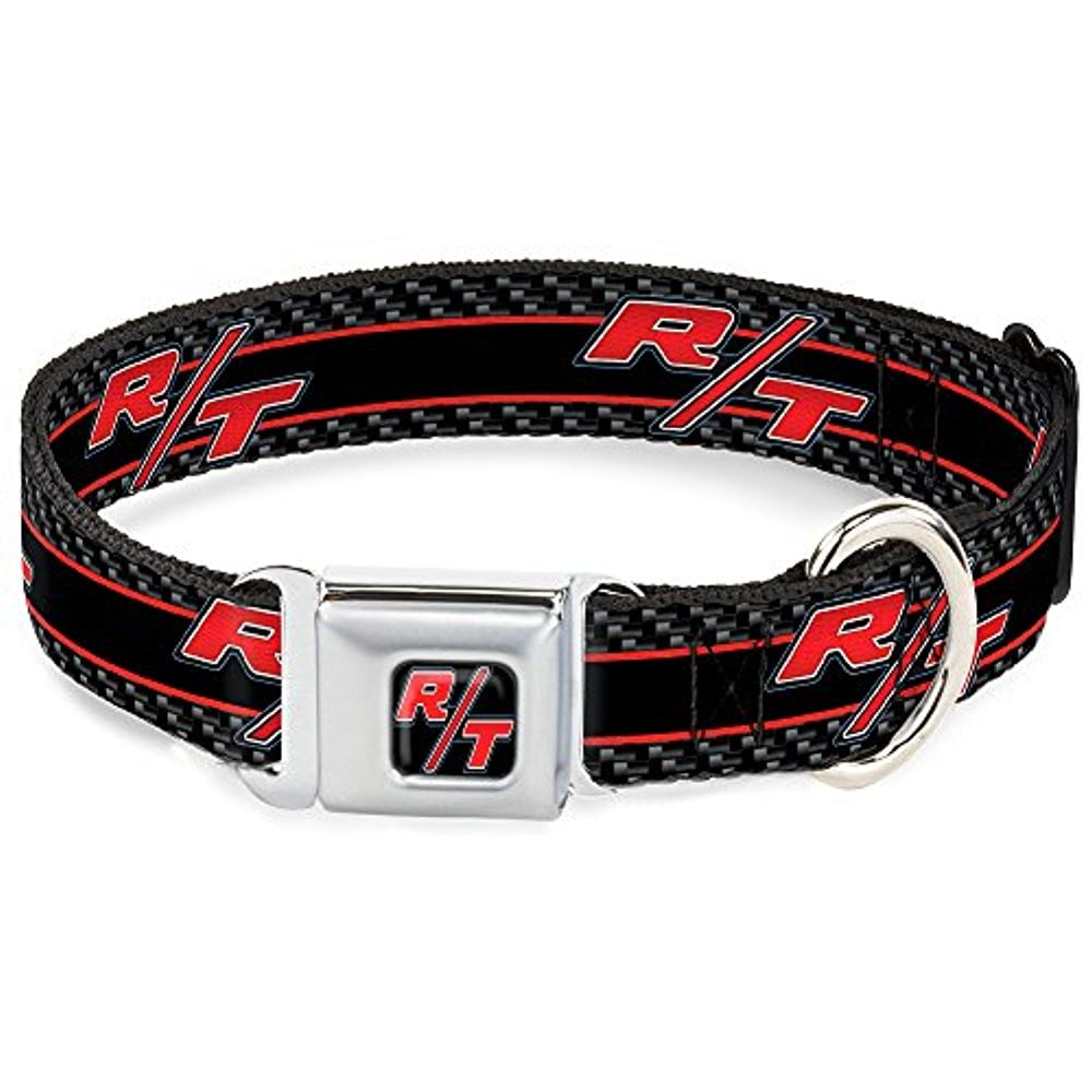 Dog Collar CLLDodge Challenger R T Emblem Full Color Black White Red