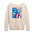 thumbnail image 2 of Marvel Captain America - Comic Book Super Soldier - Women's French Terry Pullover Sweatshirt, 2 of 5