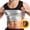 Silver_#03, variant on Men's Sauna Shirt Sauna Vest Trapping Sweat Suit - Sauna Suit for Men- Gym Workout Fitness Tank Top Trimmer