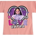 thumbnail image 3 of Barbie - Love Extra  - Girls Fitted Short Sleeve Graphic T-Shirt, 3 of 5