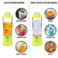 thumbnail image 5 of Total Chef Portable Blender 20 oz (600 mL), USB Rechargeable, Neon Green, 5 of 8