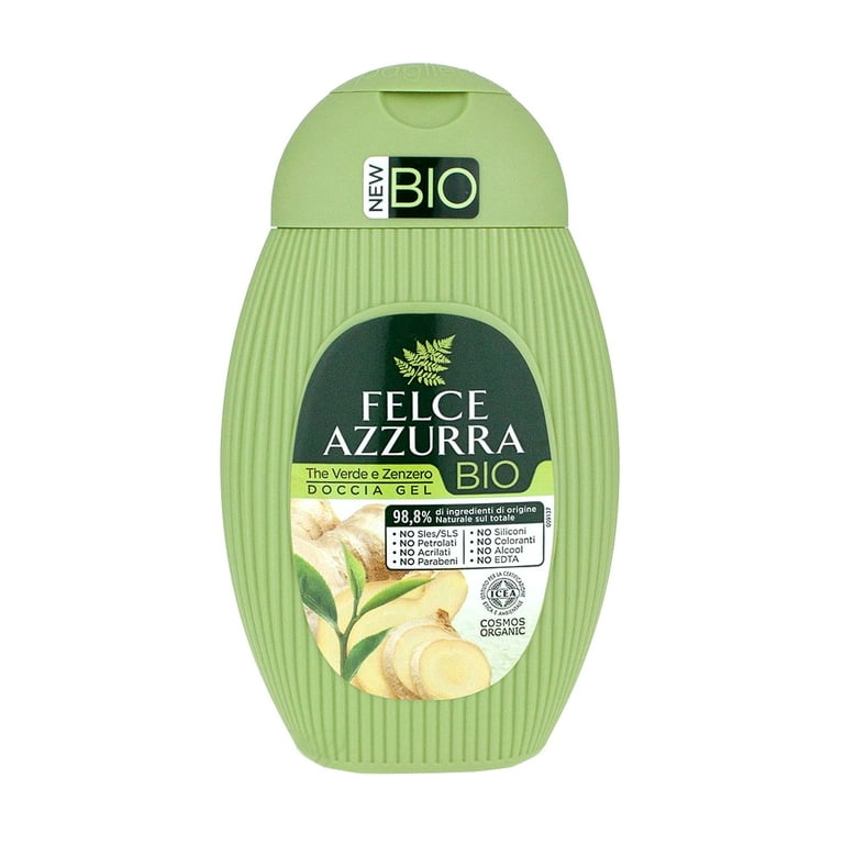 Felce Azzurra Bio Shower Gel Green Tea and Ginger 250ml 8.45 fl oz