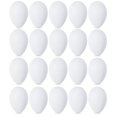 thumbnail image 1 of Huevos de plástico para parejas dobles, blancos, 20 unidades, para cacerías y regalos, 1 of 7