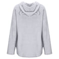thumbnail image 5 of Abrigo de Invierno de Navidad Para Mujer Tops de Felpa Botones de Impresión Casual Abrigo de Felpa Con Capucha de Manga Larga Odeerbi  ODB191692, 5 of 5