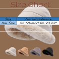 thumbnail image 2 of Yuanlong Womens Bucket Hat Minimal Plush Lined Warm Winter Hat Windproof Soft Cozy Casual Daily Elegant Outdoor Headwear, 2 of 3