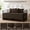 Coffee Color, variant on Diamond Stitch Daybed Bedding Set with Bedskirt and Shams, All Season Cozy Microfiber Filling, Grey