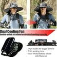 thumbnail image 4 of Solar Brim Hat with Fan, Solar Powered Fan Cooling Hat – for Outdoor Work and Fishing, Fishing Hat with Built in Fan, 4 of 8