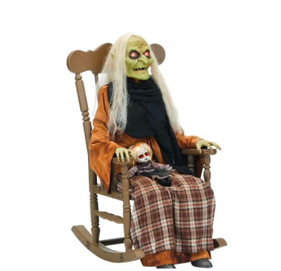 Halloween Animatronic Rocking Chair Witch lagoagrio.gob.ec