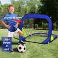 thumbnail image 3 of Pop Up Soccer Goals Foldable Soccer Goal Net Indoor Outdoor Practice Net with Carry Bag for Beach Backyard Park Football Training, 3 of 8
