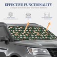 thumbnail image 4 of Daiia Festive Forest Friends 2PCS Car Windshield Sun Shade, Foldable Sun Shield for Car Front Window, Auto Sun Blocker Visor Protector Universal for Truck SUV Pickup-Small, 4 of 7