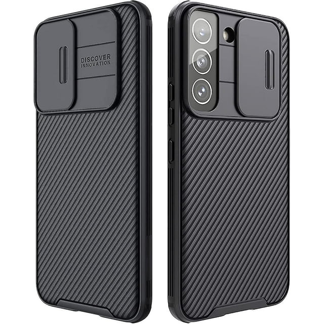 Étui de Protection Mince avec Cache Coulissant pour Caméra Compatible Samsung Galaxy S23 Ultra/s23 Plus/s23