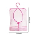 thumbnail image 3 of Hanging Storage Bag for Bathroom or Balcony, Plastic Multi-Functional Rotating Organizer, 22x30 cm, Ventilated Design, Wall-Mounted Space Saver, Light Blue/Pink/White/Green, 3 of 6