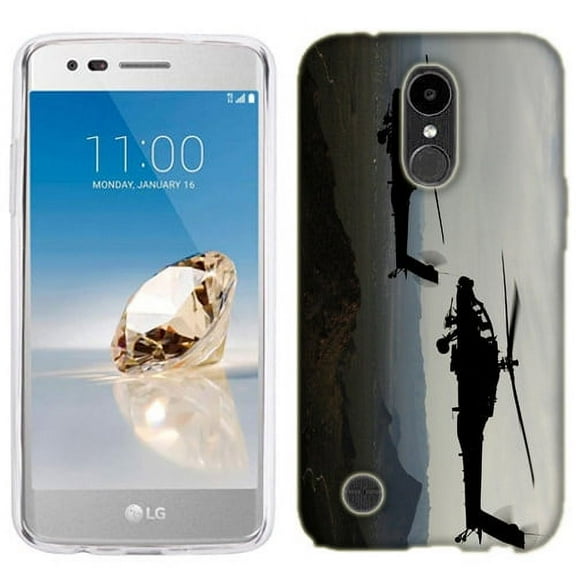 MUNDAZE LG Aristo 2 Plus Skin Case Cover Black Hawk