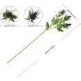 thumbnail image 5 of Viworld Real Size Artificial Thistle Flowers Real Touch 8 Stems Rustic Purple and Green Thistle Decor Spray Eryngium | Sea Holly for Wedding Bouquet Centerpiece 26 inches, 5 of 6