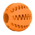 thumbnail image 3 of Pelota de juguete para perros con forma de sandía y lunares, juguete interactivo giratorio para mascotas, color naranja, 3 of 14