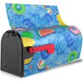 thumbnail image 3 of Summer Sea Pool Mailbox Covers Magnetic Letter Post Box Cover Mail Wraps Garden Decorations Standard Size 21 X 18 in, 3 of 6