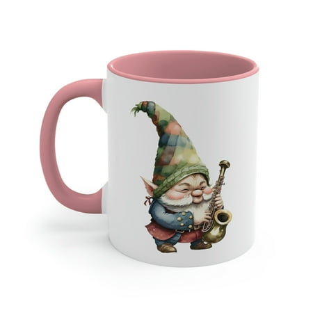 

Cute Fairy Jazz Gnome Coffee Mug Gift For Magical Gnome Lovers Tea Cup 11oz