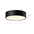 thumbnail image 4 of FM556016MB-Alora Lighting-Brisbane - 3 Light Flush Mount-4.13 Inches Tall and 16 Inches Wide-Matte Black Finish, 4 of 7