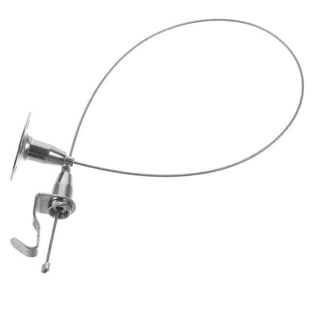 Luxshiny Adjustable Stainless Steel Wire Rope Hanger for Picture Frames and Sign Hanging with Rust Proof Hooks