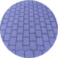thumbnail image 1 of Ahgly Company Machine Washable Indoor Round Transitional Sky Blue Area Rugs, 6' Round, 1 of 7