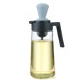 thumbnail image 1 of Glass Oil Bottle with Silicone Brush 2 in 1 Kitchen Utensil for Kitchen Baking, 1 of 7