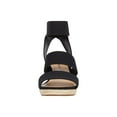 thumbnail image 3 of Lucky Brand Women's Mindara Wedges Sandals Black Size 7M, 3 of 6