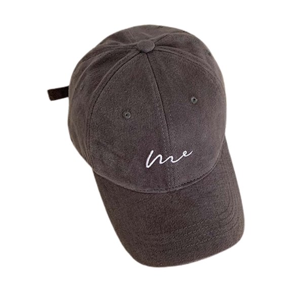 HJYCHN Stylish Women's Wide Brim Baseball Cap Adjustable Sun Hat Long Visor Design for Large Head Comfort Grey One Size