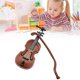 thumbnail image 2 of Plastic Dollhouse Mini Violin Crafts Miniatures DIY Dollhouse Violin Mini Musical Instrument Model for Dollhouse Accessories, 2 of 5