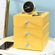 thumbnail image 3 of melotizhi Desktop Storage Box Organizer Drawer Stackable Large Capacity Sundry Container Jewelry Case Cosmetic Makeups Dressing Home Desktop Organization, Blue, 3 of 8