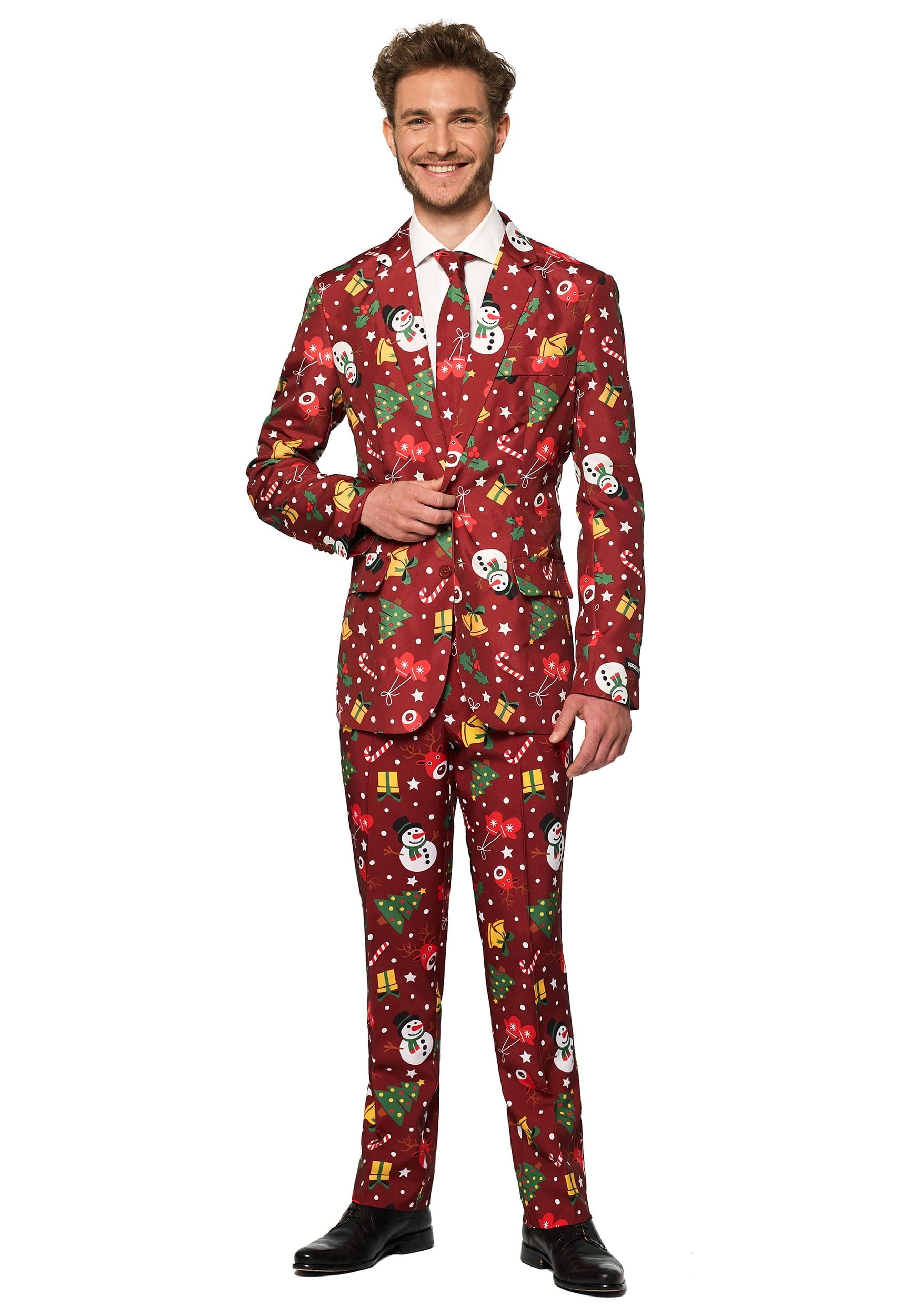Suitmeister Christmas Red Light Up Men's Suit Large